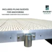 floating dock piling sleeve