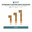floating dock patio length examples