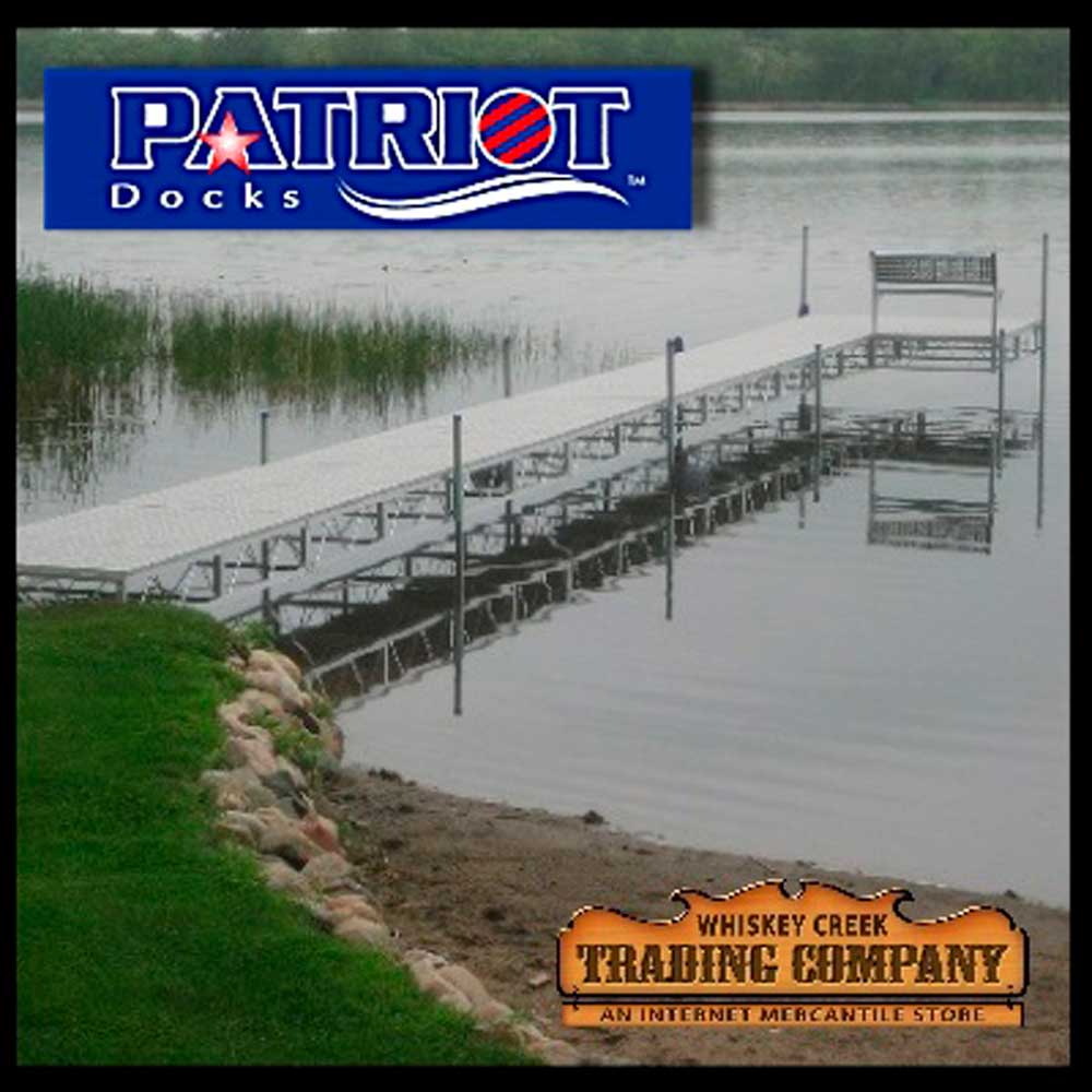 truss frame dock patio with gray poly decking