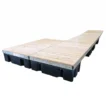 low profile floating patio dock cedar