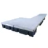 low profile floating patio dock poly gray