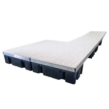 low-pro-patio-poly-tan low profile floating patio dock poly tan