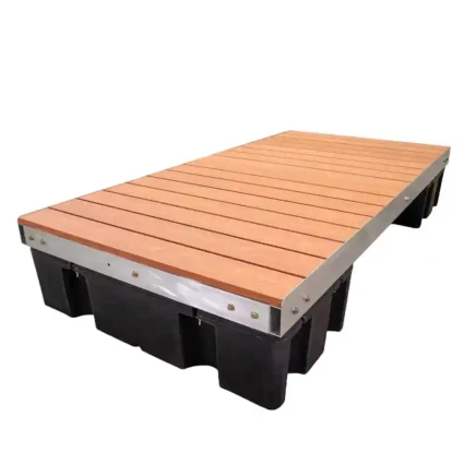low pro section alum brown 4’x8’ Low Profile Floating Dock Section aluminum brown