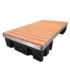 4’x8’ Low Profile Floating Dock Section aluminum brown