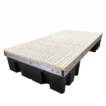 low profile floating dock section poly tan
