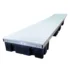 low profile floating dock straight with gray aluminum decking