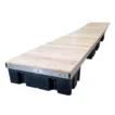 low profile floating dock straight with cedar decking