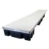 low profile floating dock straight with tan poly decking