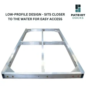 low profile floating dock frame
