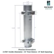 truss frame dock pipe sleeve with dimensions