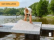 installing poly decking on low profile floating frame